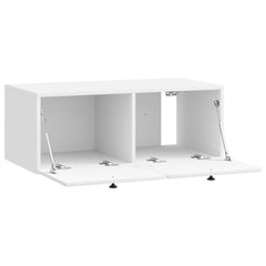 vidaXL Wall-Mounted TV Cabinet 78.5 x 41 x 30 cm High Gloss White 5