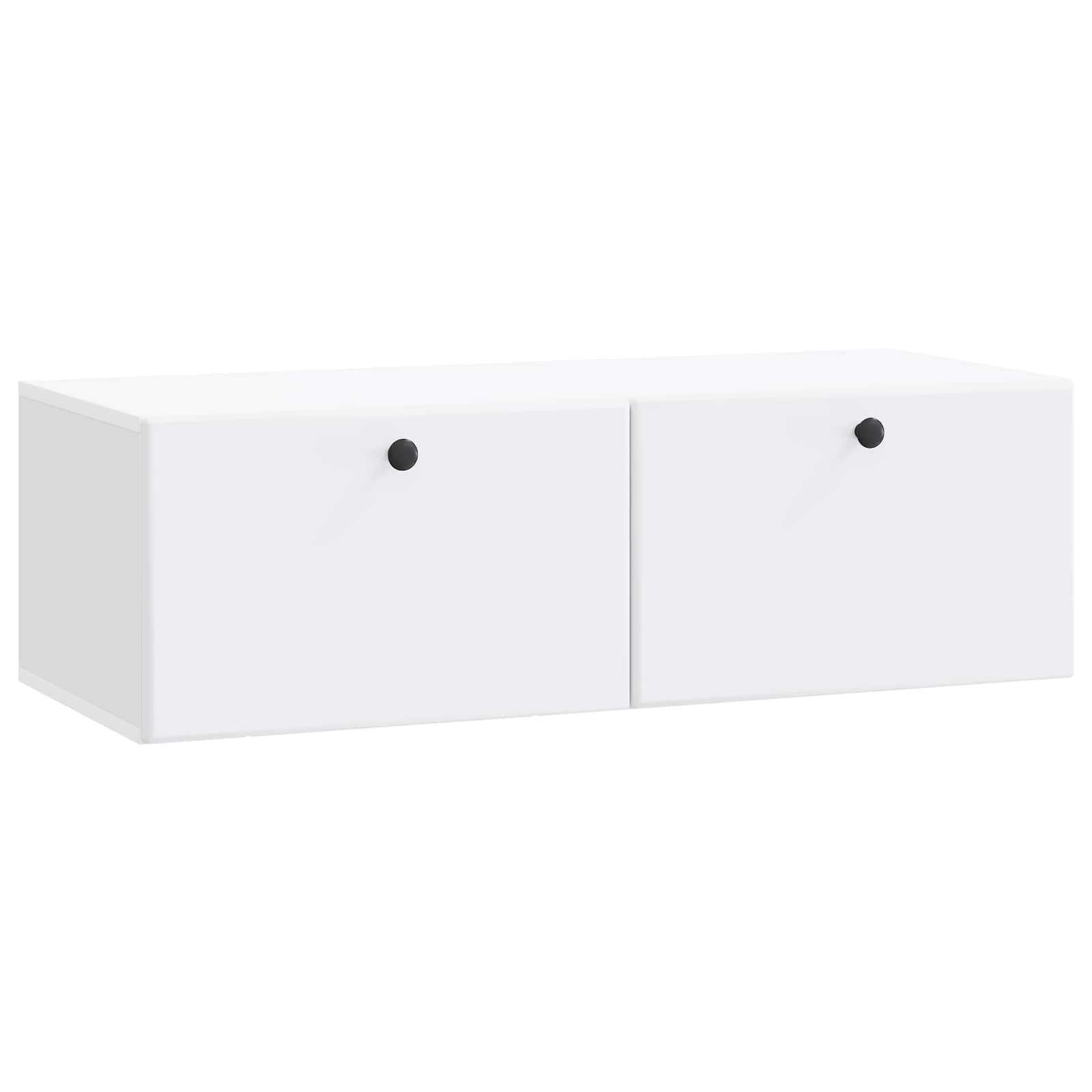vidaXL Wall-Mounted TV Cabinet 98 x 41 x 30 cm White Engineered Wood 2