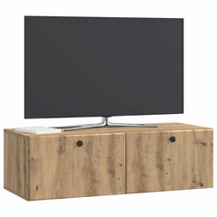 vidaXL Wall-Mounted TV Cabinet 98 x 41 x 30 cm Artisan Oak 3