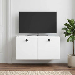 vidaXL Wall-Mounted TV Cabinet 59.5 x 31 x 30 cm White Engineered Wood 4