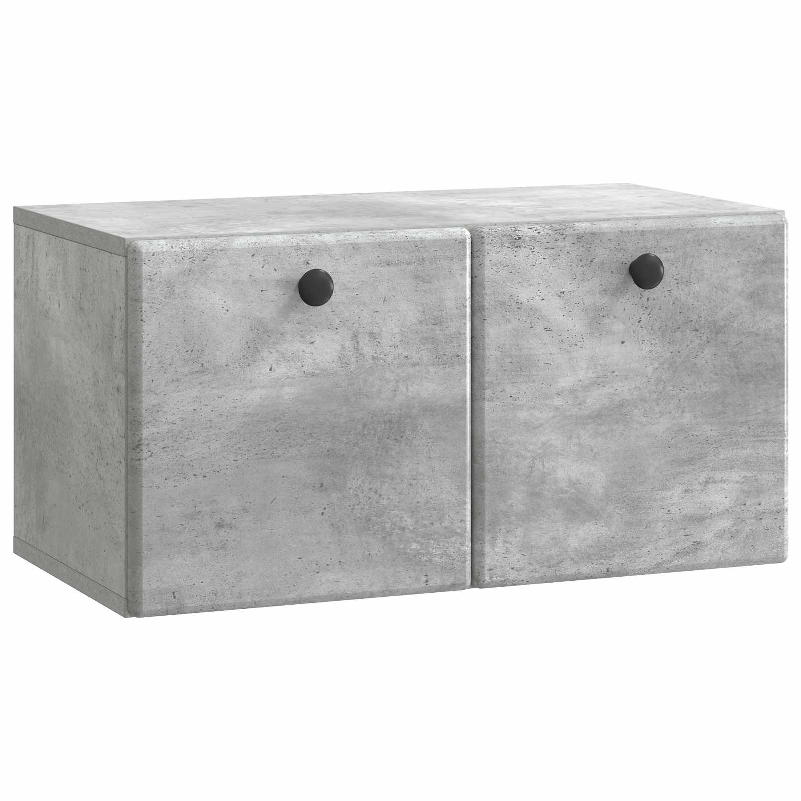 vidaXL Wall-Mounted TV Cabinet 59.5 x 31 x 30 cm Concrete Grey 2