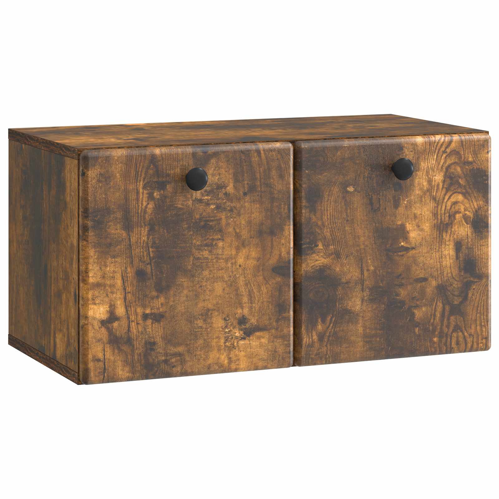 vidaXL Wall-Mounted TV Cabinet 59.5 x 31 x 30 cm Smoked Oak 2