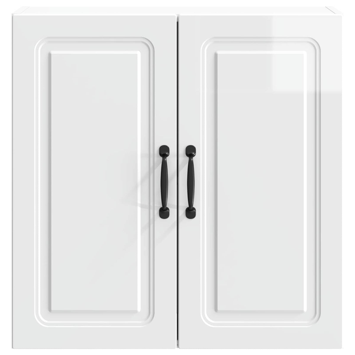 Wall-Mounted Cabinet 59 x 31 x 60 cm Engineered Wood High gloss white