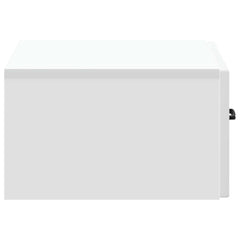 vidaXL Wall-Mounted Bedside Cabinet White 49 x 34.5 x 20 cm 6