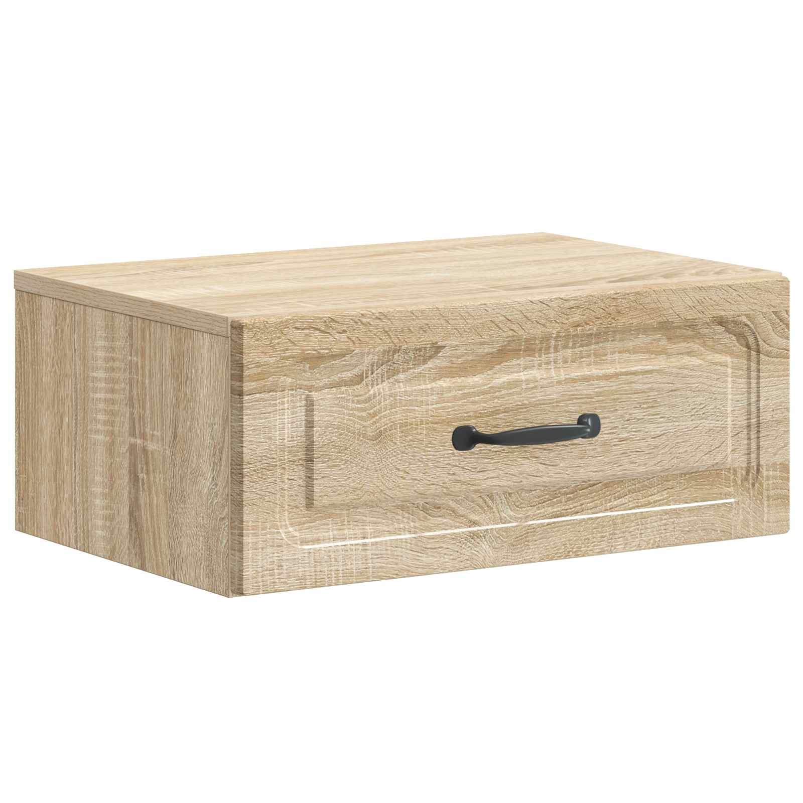 vidaXL Wall-Mounted Bedside Cabinet Sonoma Oak 49 x 34.5 x 20 cm 2