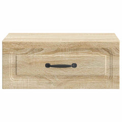 vidaXL Wall-Mounted Bedside Cabinet Sonoma Oak 49 x 34.5 x 20 cm 5