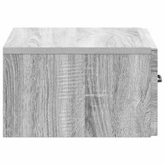 vidaXL Wall-Mounted Bedside Cabinet Grey Sonoma 49 x 34.5 x 20 cm 6