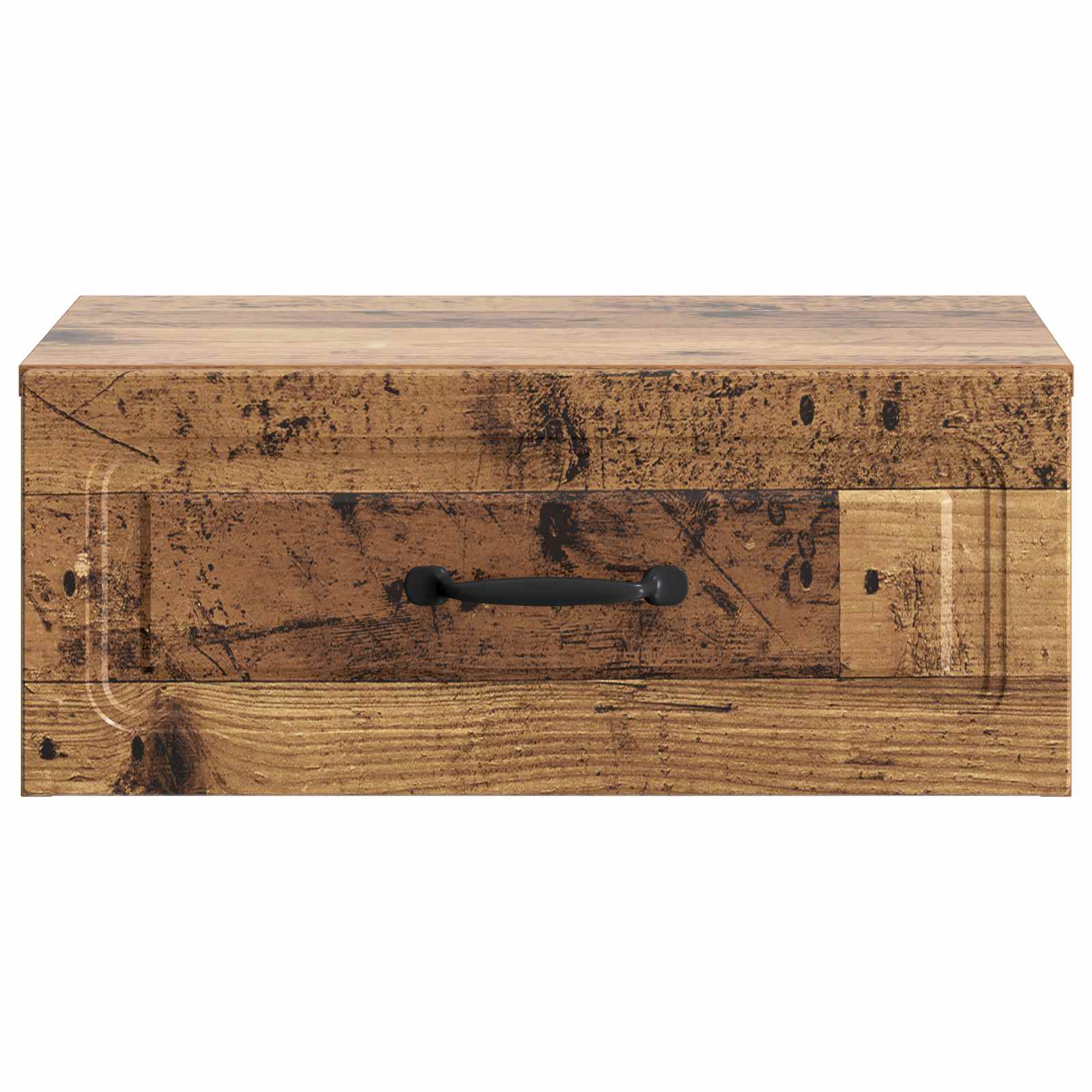 vidaXL Wall-Mounted Bedside Cabinet Old Wood 49 x 34.5 x 20 cm 5