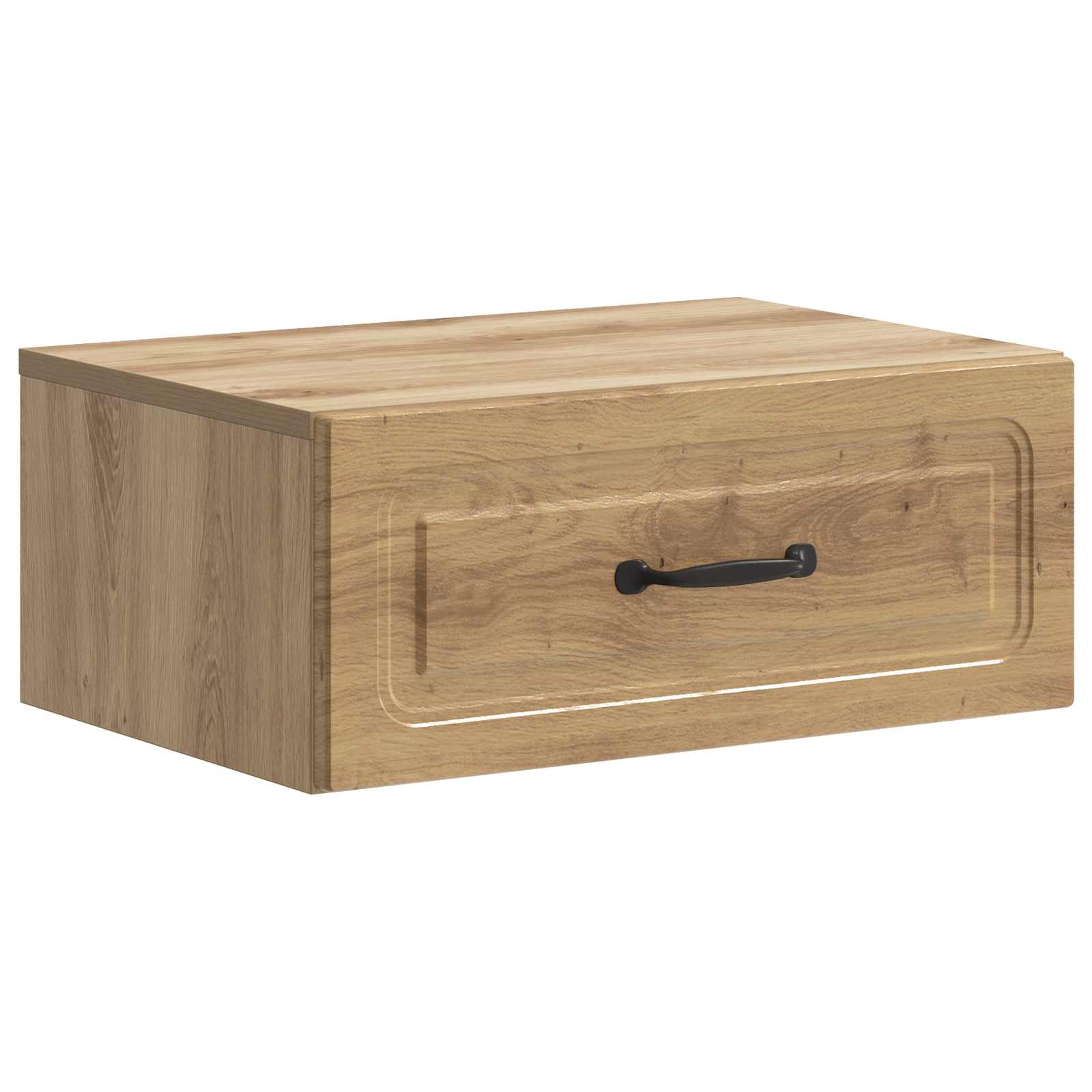 vidaXL Wall-Mounted Bedside Cabinet Artisan Oak 49 x 34.5 x 20 cm 2