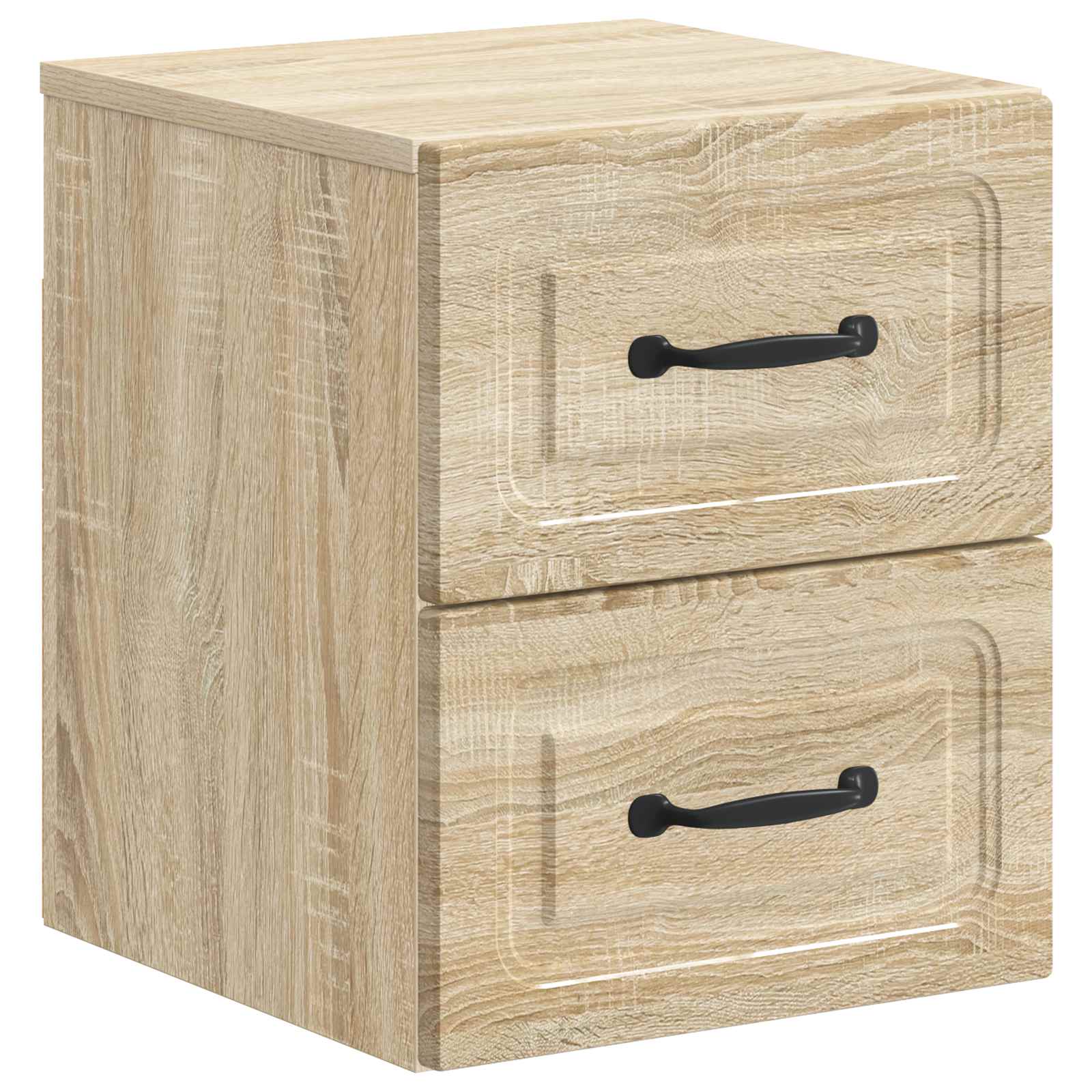 vidaXL Wall-Mounted Bedside Cabinet Sonoma Oak 34.5 x 33 x 40 cm 2