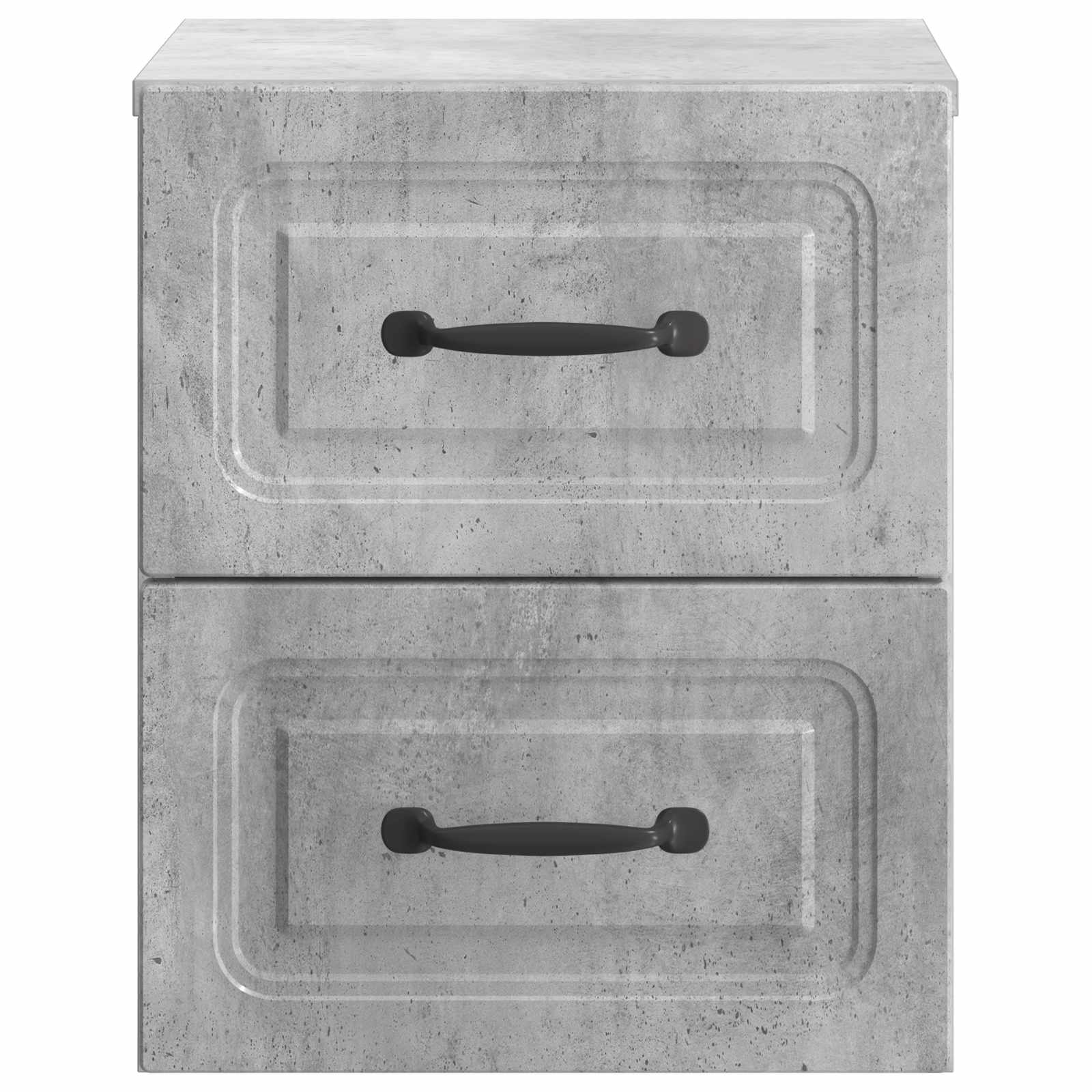 vidaXL Wall-Mounted Bedside Cabinet Concrete Grey 34.5 x 33 x 40 cm 5