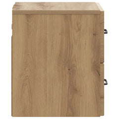vidaXL Wall-Mounted Bedside Cabinet Artisan Oak 34.5 x 33 x 40 cm 6