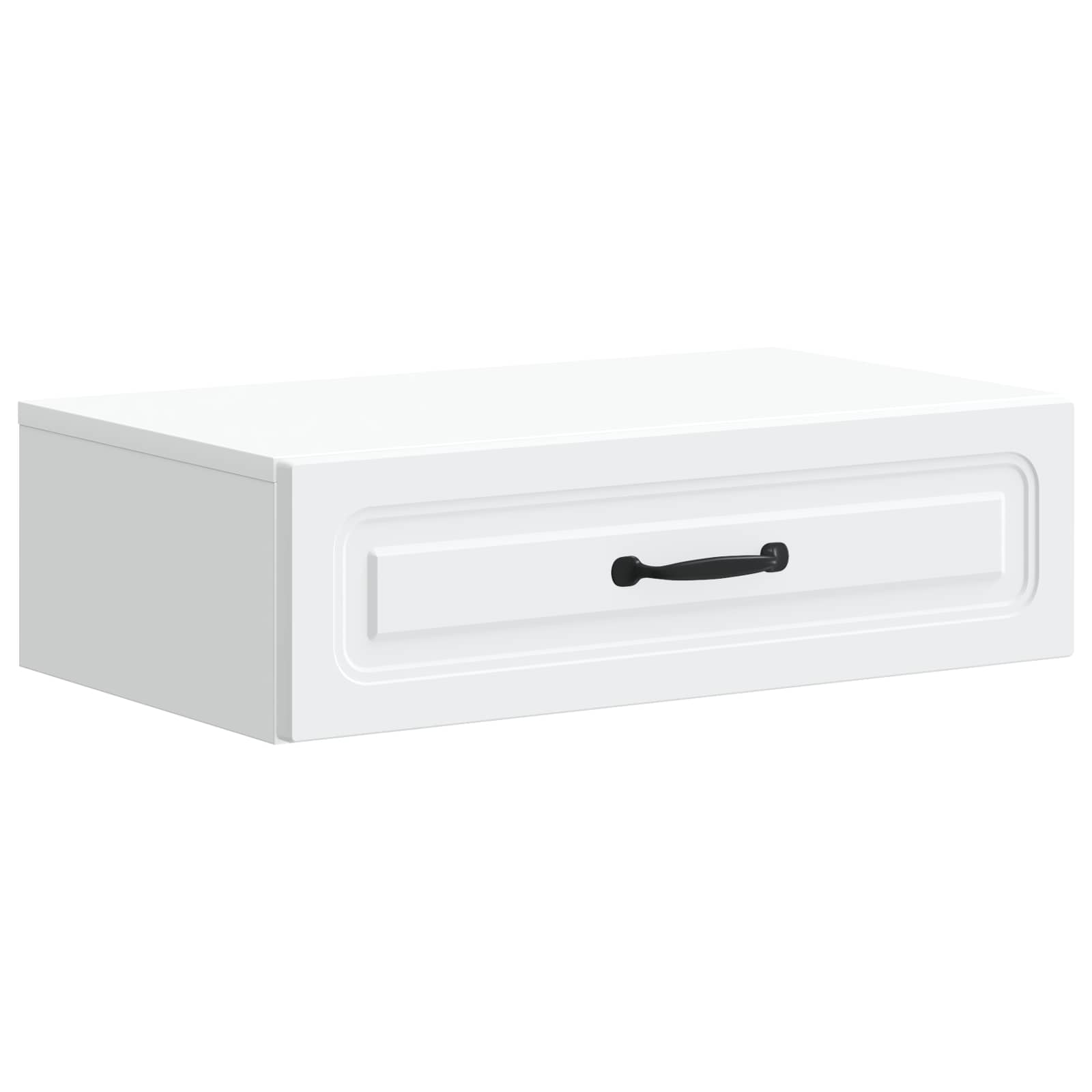 vidaXL Wall-Mounted Side Table White 59 x 34.5 x 17 cm Engineered Wood 2