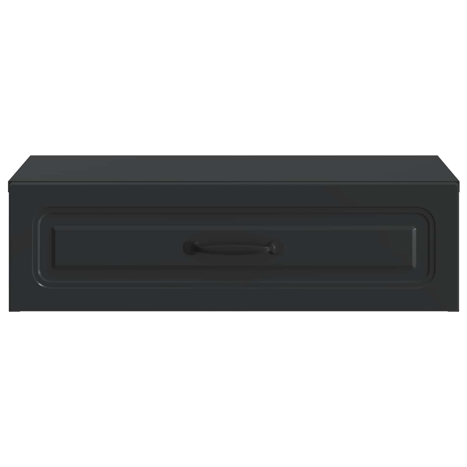 vidaXL Wall-Mounted Side Table Black 59 x 34.5 x 17 cm Engineered Wood 5