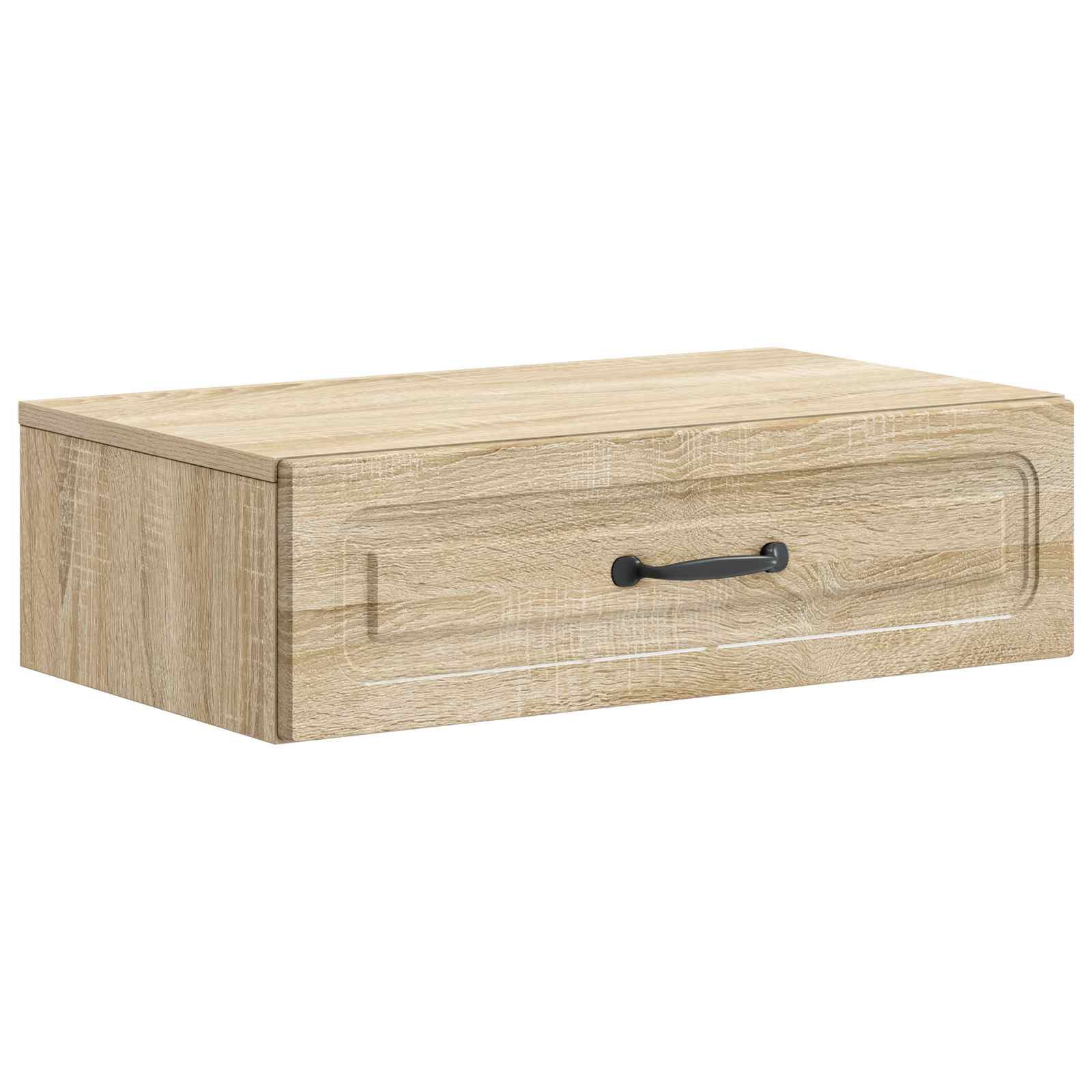 vidaXL Wall-Mounted Side Table Sonoma Oak 59 x 34.5 x 17 cm 2