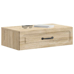 vidaXL Wall-Mounted Side Table Sonoma Oak 59 x 34.5 x 17 cm 3
