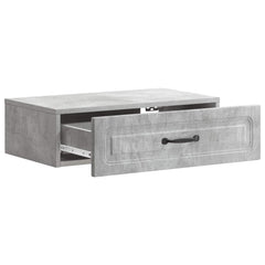 vidaXL Wall-Mounted Side Table Concrete Grey 59 x 34.5 x 17 cm 4