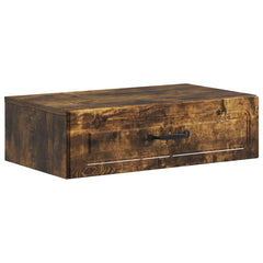 vidaXL Wall-Mounted Side Table Smoked Oak 59 x 34.5 x 17 cm 2