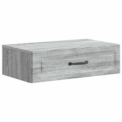 vidaXL Wall-Mounted Side Table Grey Sonoma 59 x 34.5 x 17 cm 2
