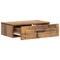 vidaXL Wall-Mounted Side Table Wall-mounted Old Wood 59 x 34.5 x 17 cm 4