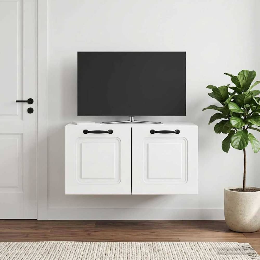 Wall-Mounted TV Cabinet 59.5 x 41 x 30 cm High gloss white