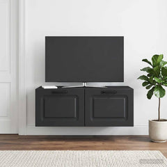Wall-Mounted TV Cabinet 78.5 x 41 x 30 cm Black