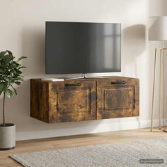 Wall-Mounted TV Cabinet 78.5 x 41 x 30 cm Smoked oak