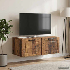 Wall-Mounted TV Cabinet 78.5 x 41 x 30 cm Old wood