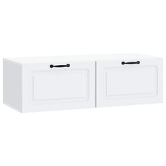 vidaXL Wall-Mounted TV Cabinet White 98 x 41 x 30 cm Engineered Wood 2