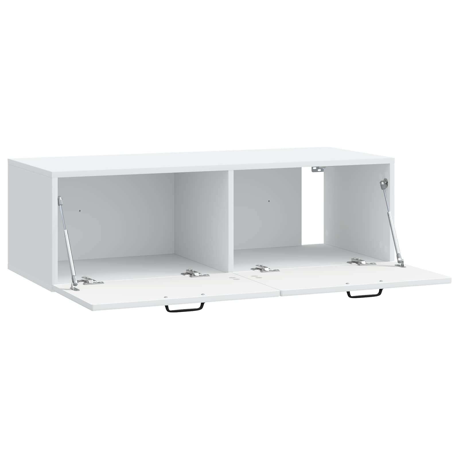 vidaXL Wall-Mounted TV Cabinet White 98 x 41 x 30 cm Engineered Wood 5