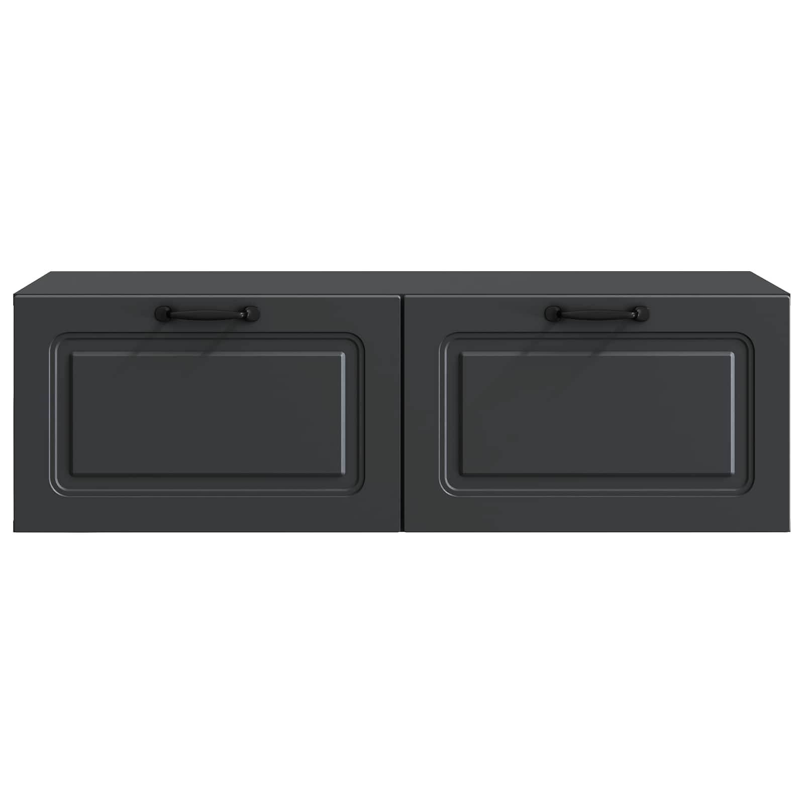 vidaXL Wall-Mounted TV Cabinet Black 98 x 41 x 30 cm Engineered Wood 6