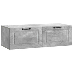 vidaXL Wall-Mounted TV Cabinet Concrete Grey 98 x 41 x 30 cm 2
