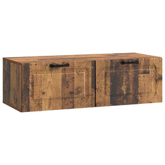 vidaXL Wall-Mounted TV Cabinet Wall-mounted Old Wood 98 x 41 x 30 cm 2