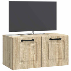 vidaXL Wall-Mounted TV Cabinet Sonoma Oak 59.5 x 31 x 30 cm 3