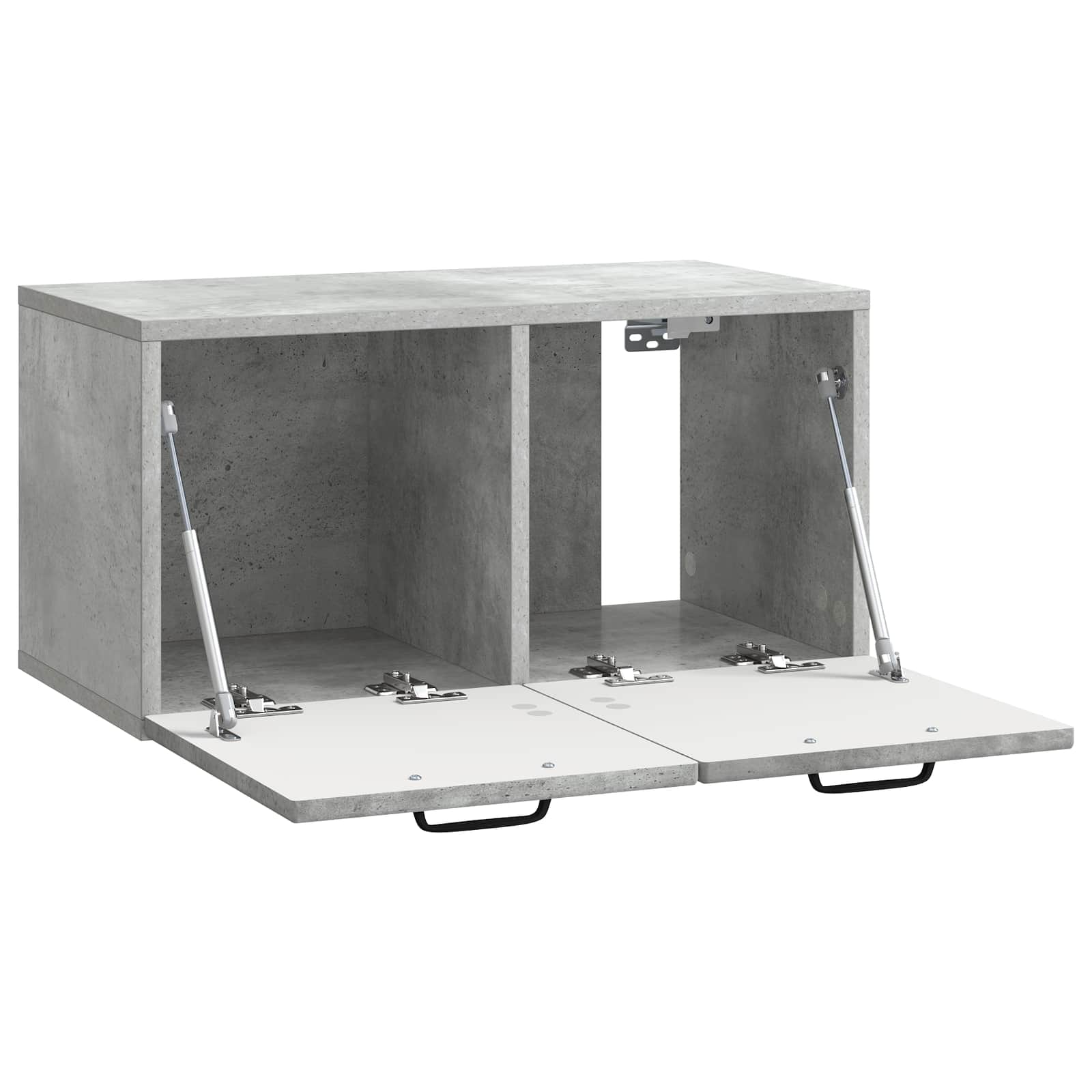 vidaXL Wall-Mounted TV Cabinet Concrete Grey 59.5 x 31 x 30 cm 5