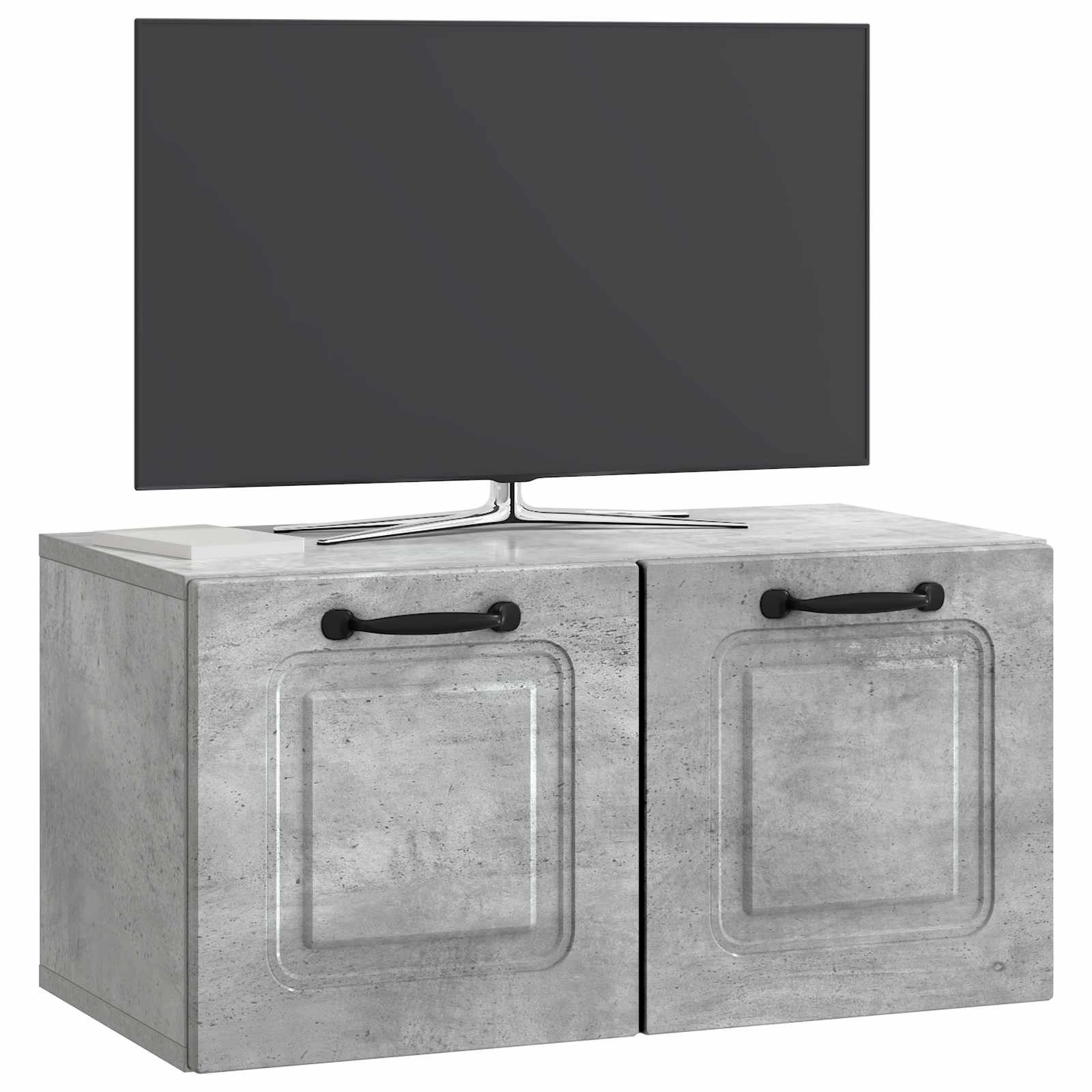 vidaXL Wall-Mounted TV Cabinet Concrete Grey 59.5 x 31 x 30 cm 3