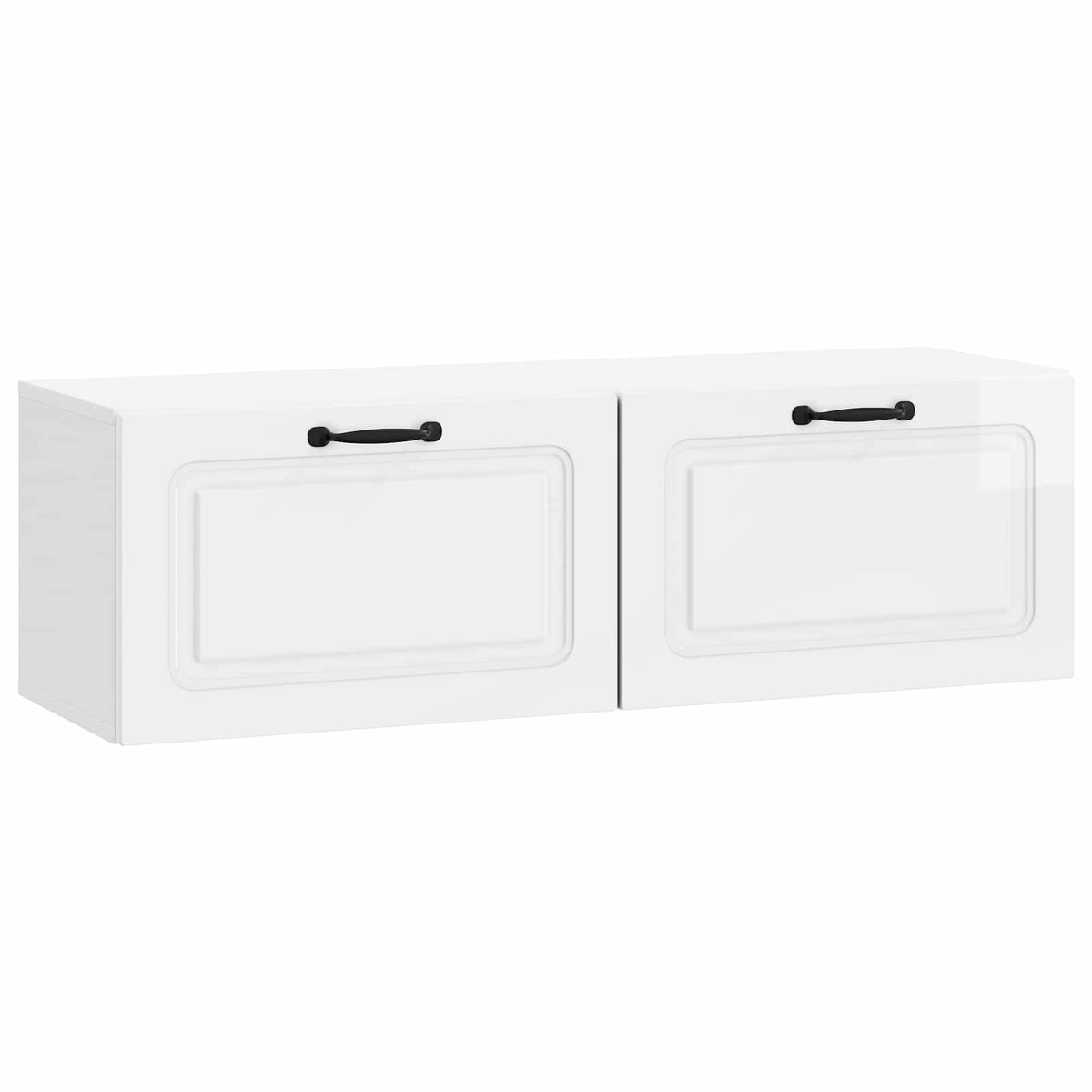Wall-Mounted TV Cabinet 98 x 31 x 30 cm Drop 31 cm Width 98 cm High gloss white