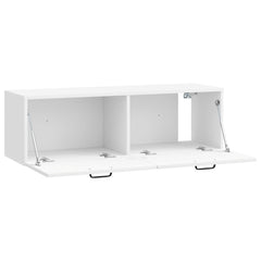 vidaXL Wall-Mounted TV Cabinet High Gloss White 98 x 31 x 30 cm 5