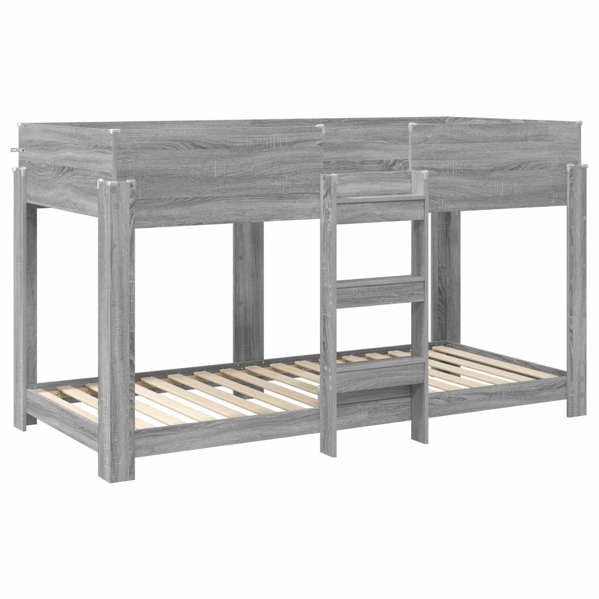 Bunk Bed Kids Engineered Wood Length Grey sonoma