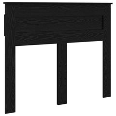 Bed Frame 135 x 190 cm Engineered Wood Black oak
