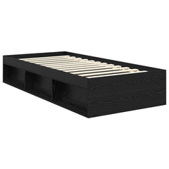Bed Frame Wood Black Oak