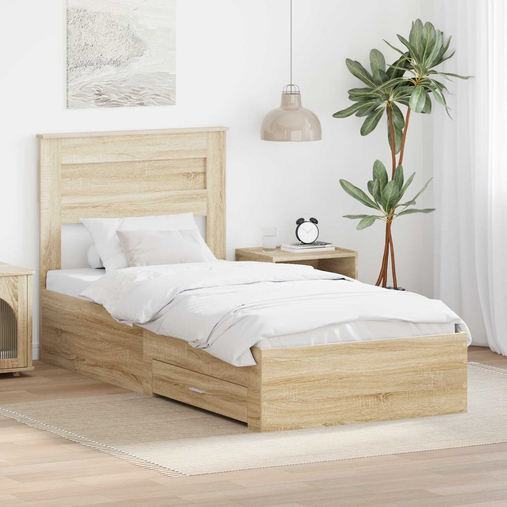 Bed Frame Engineered Wood Sonoma oak