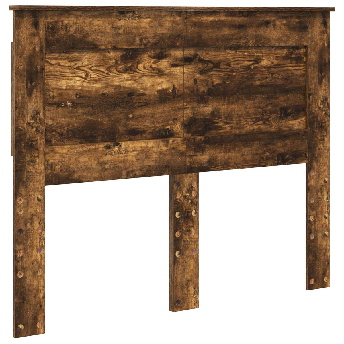 Bed Frame 135 x 190 cm Engineered Wood Smoked oak