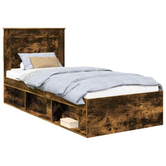 Bed Frame Engineered Wood Smoked Oak