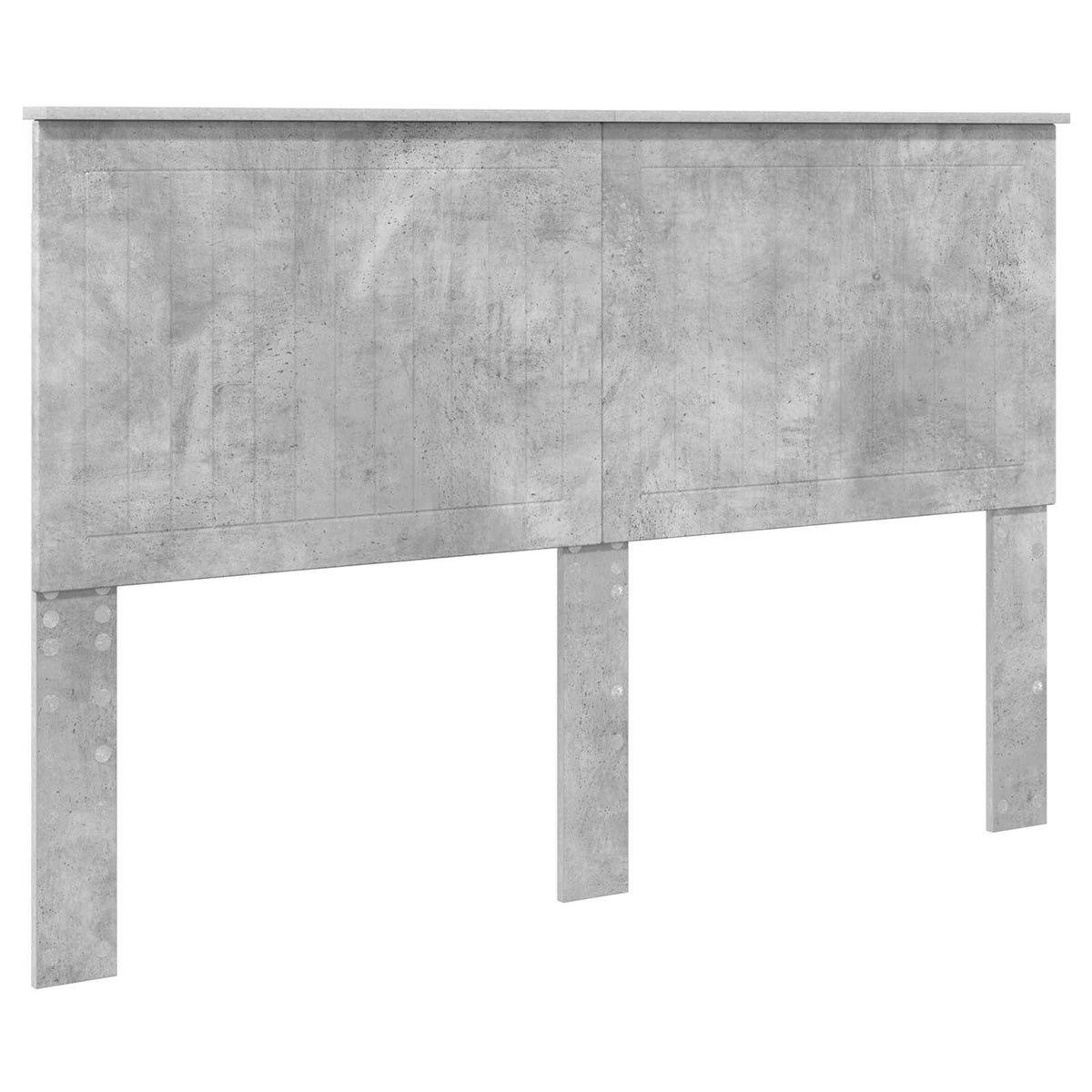 Bed Frame 150 x 200 cm Solid Pine Wood Concrete grey