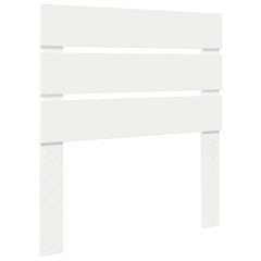 Bed Frame 75 x 190 cm Solid Pine Wood White