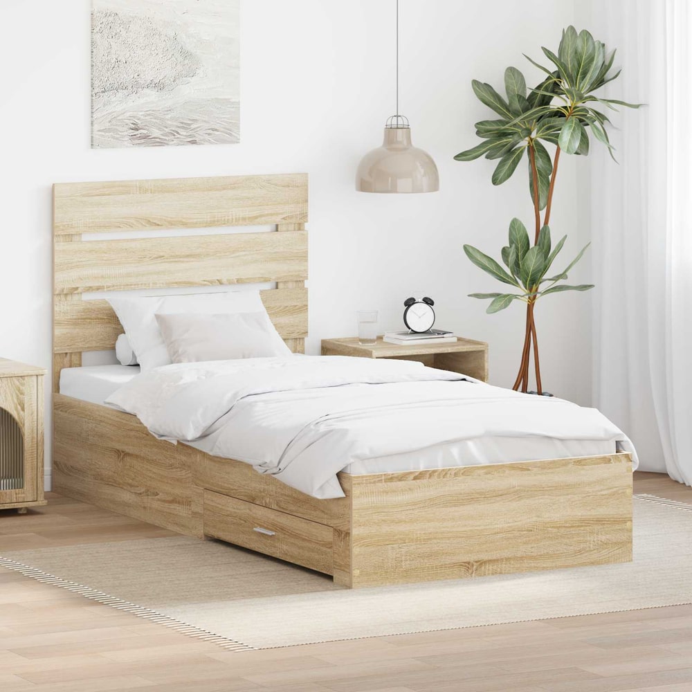 Bed Frame Engineered Wood Sonoma oak