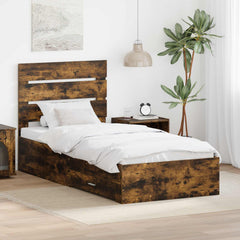 Bed Frame Engineered Wood Smoked oak
