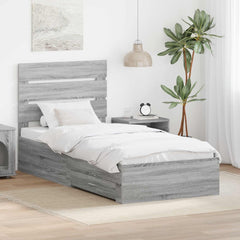 Bed Frame Engineered Wood Grey sonoma