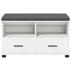 Hall Bench 80 x 38 x 46 cm White